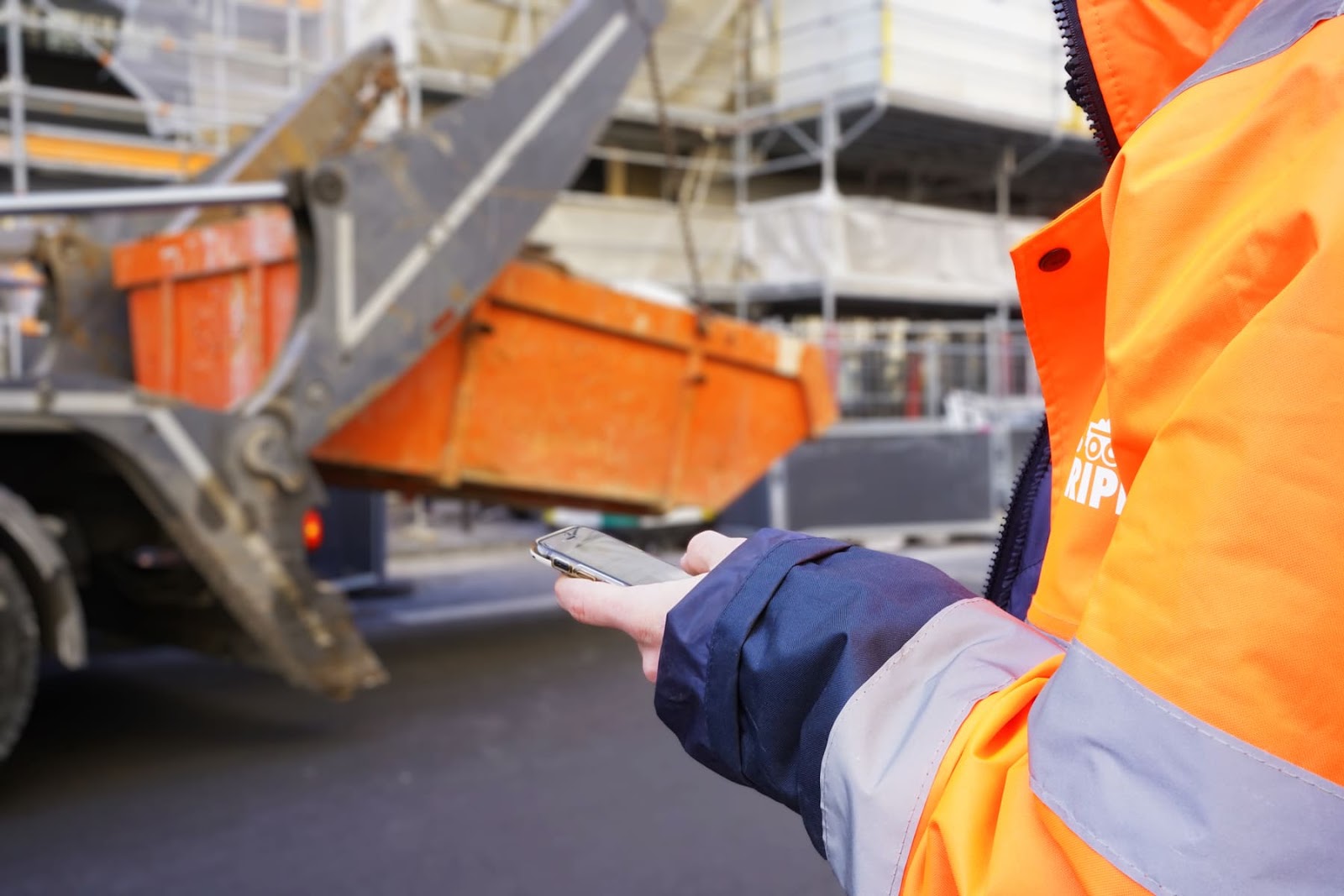 Application Les Ripeurs pour la location de benne à Nantes